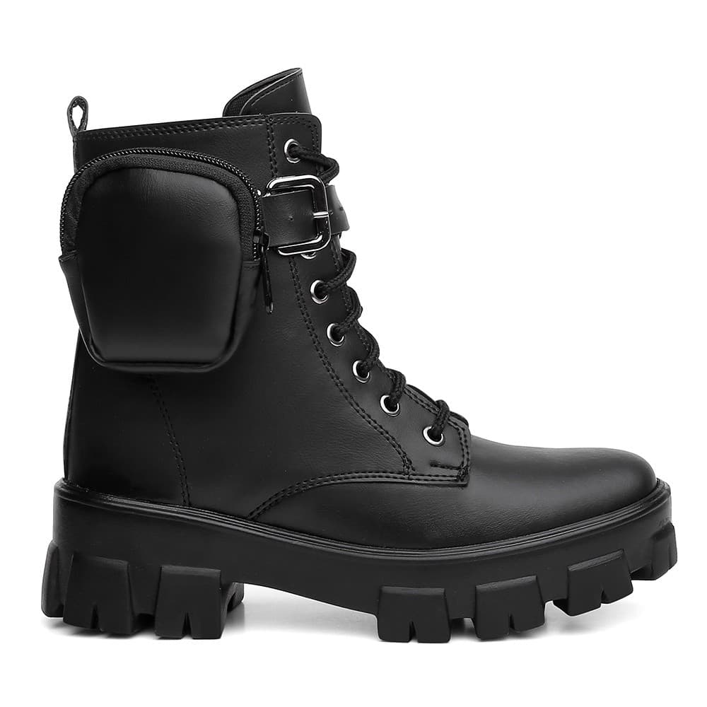 Bota Feminina Para Inverno Estilosa Tratorada  Lançamento