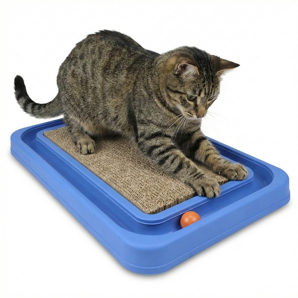 Brinquedo Arranhador Para Gatos Com Bolinha Interativa Antiestresse Pets - Furacão Pet