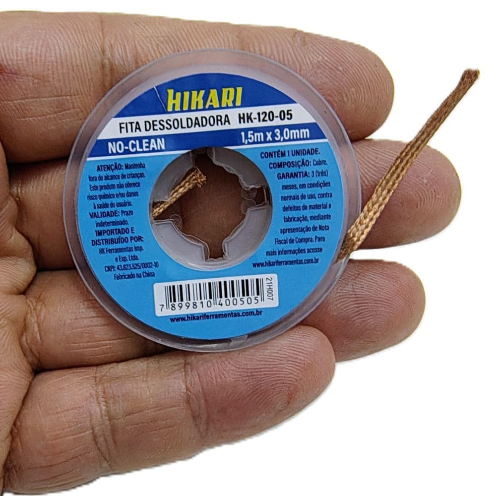 Fita Dessoldadora 1,5 x 3,0mm HK120 Hikari