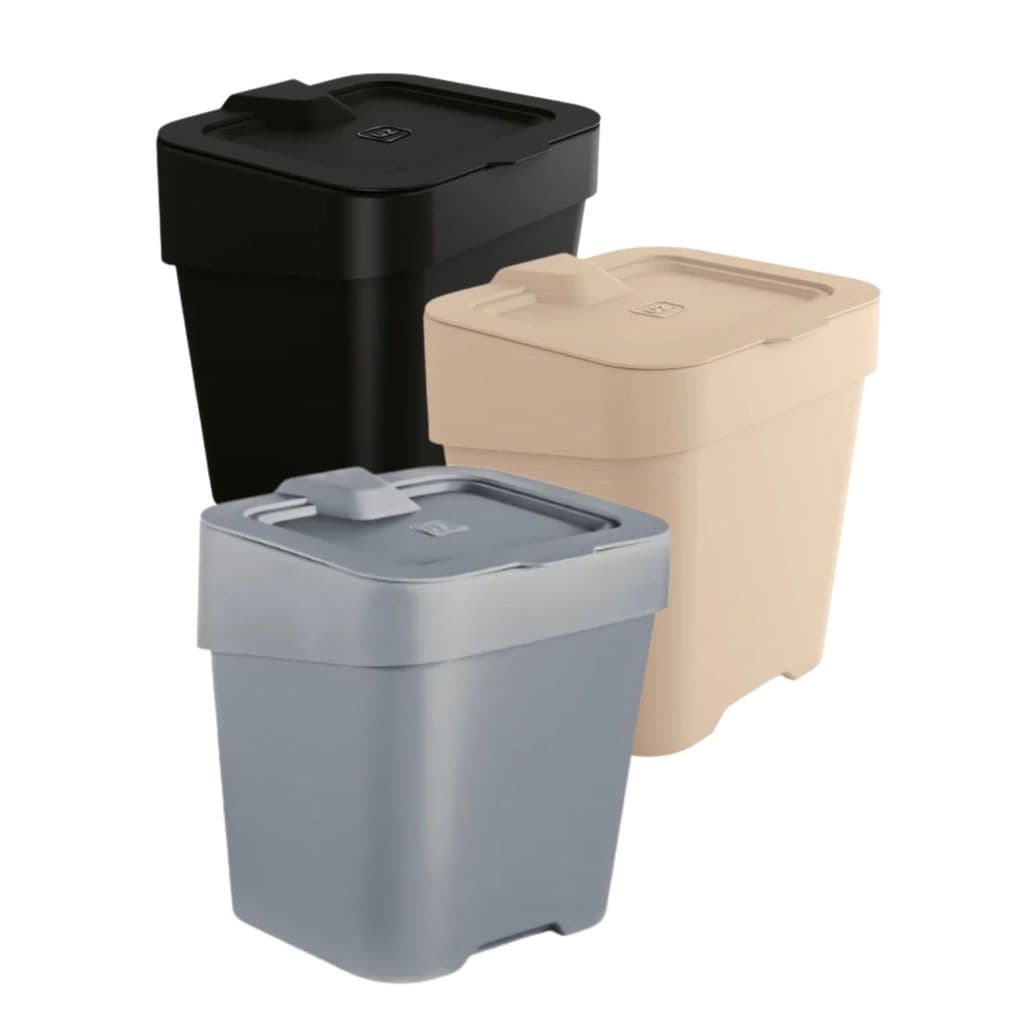 Lixeira Plástica 2,5L Multiuso Discreta Para Cozinha Quarto