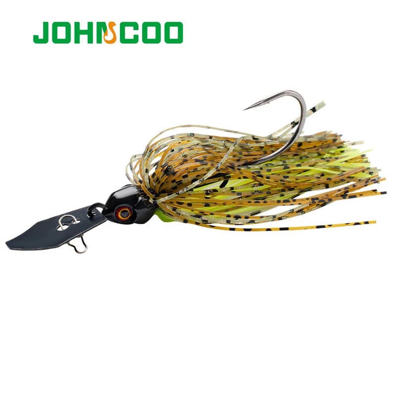 JOHNCOO 9g Metal Bait Spinner Bait Weedless Fishing Lure Buzzbait Wobbler for Bass Pike Walleye Fish X8YY U37U**&**&&-&-