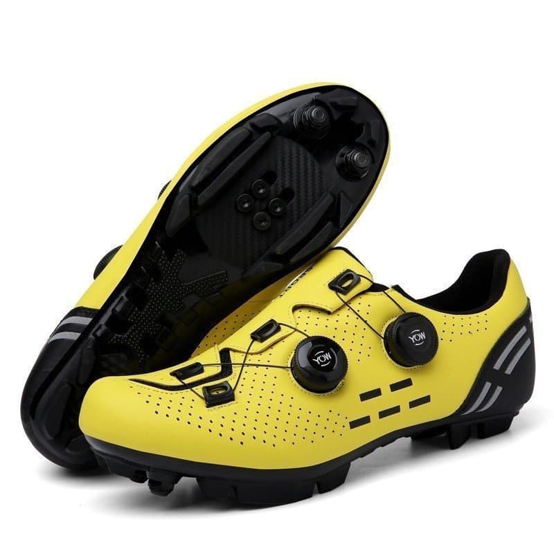 Tamanho Grande 36-48 Sapatos De Ciclismo Ultraleve Fibra Carbono Bicicleta Estrada MTB Masculinos Novo