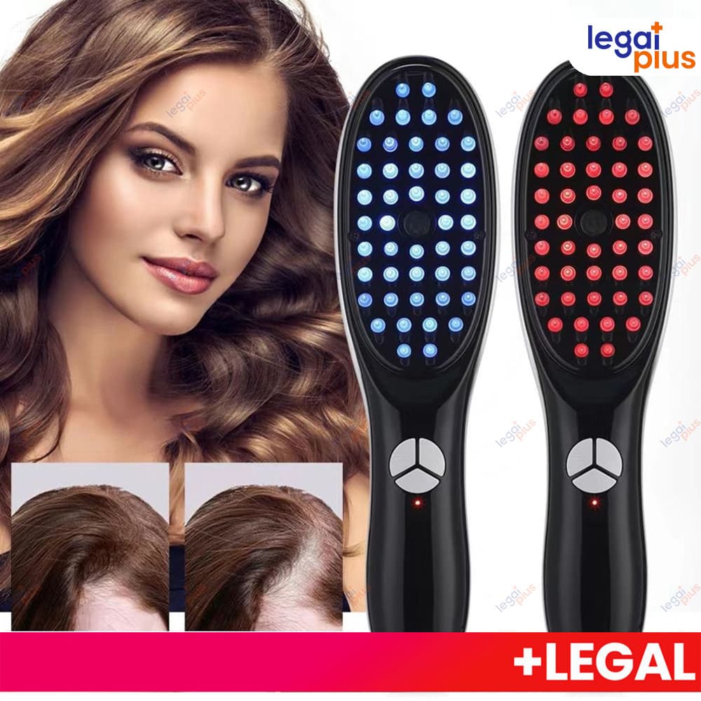 Pente Escova Massageador Capilar a Laser 4 em 1 – Estimulador de Crescimento e Fortalecimento