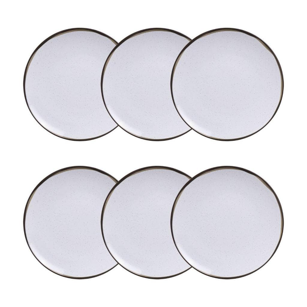 Conjunto 6 Pratos Sobremesa 19cm Canyon Porcelana Tramontina