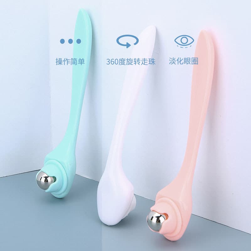 Massageador Manual de olhos 360°Rolando alivia a fadiga ocular auxiliar para remover bolsas nos olhos, olheiras e creme