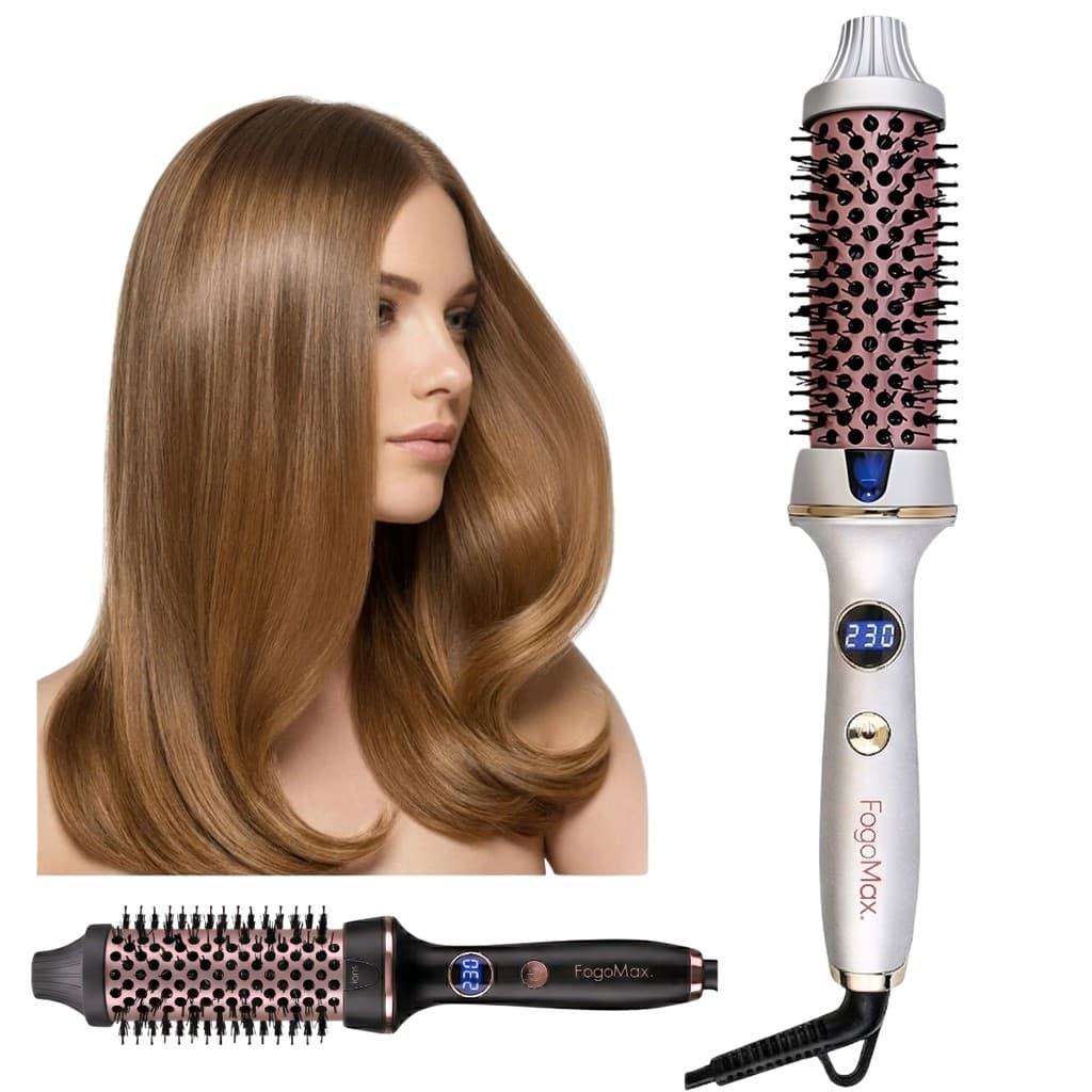 Escova Alisadora Eletrica Modeladora Cabelo Profissional 3 em 1 Bivolt Alisa Modela Efeito Salão