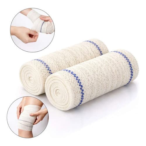 5 Atadura Crepe 10cm X 1,8 Mts - Polar Fix Unica