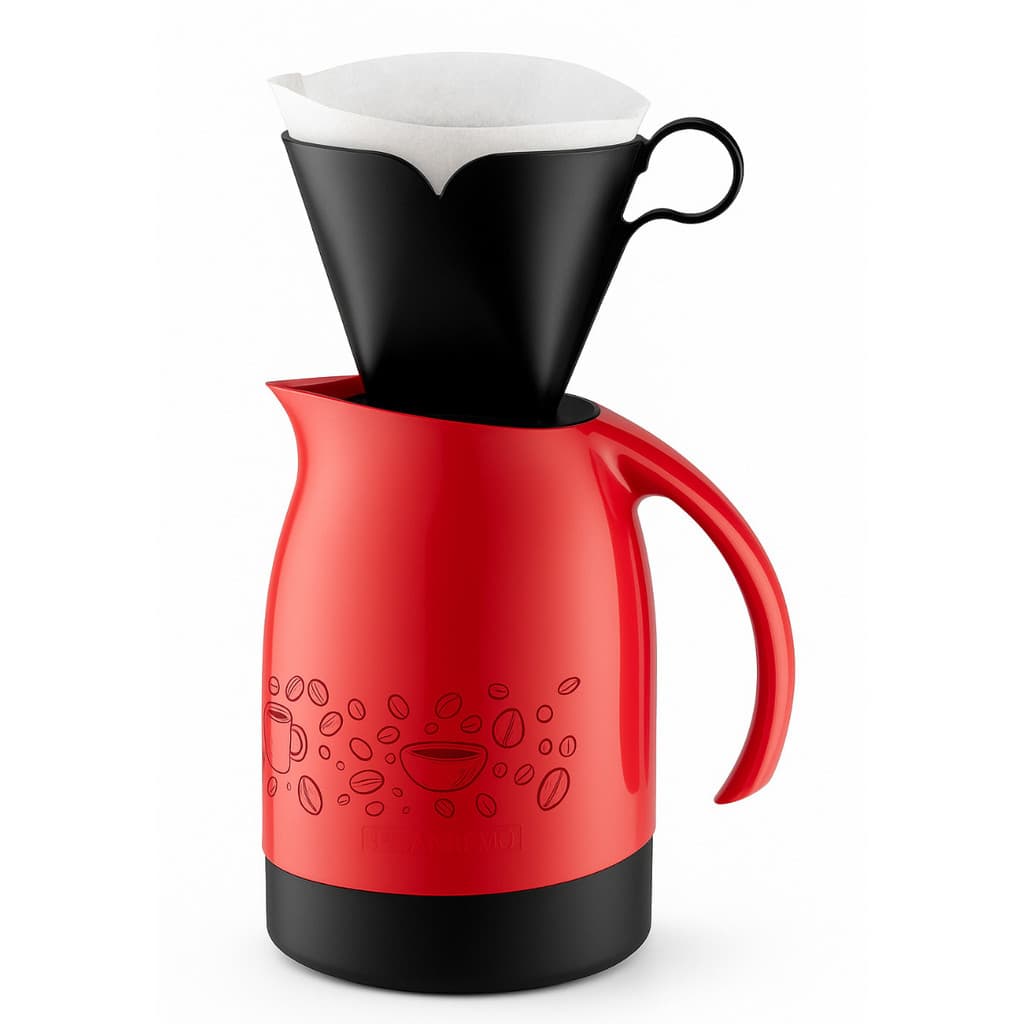 Garrafa Térmica Café 700ml Bule Suporte Porta Filtro 102