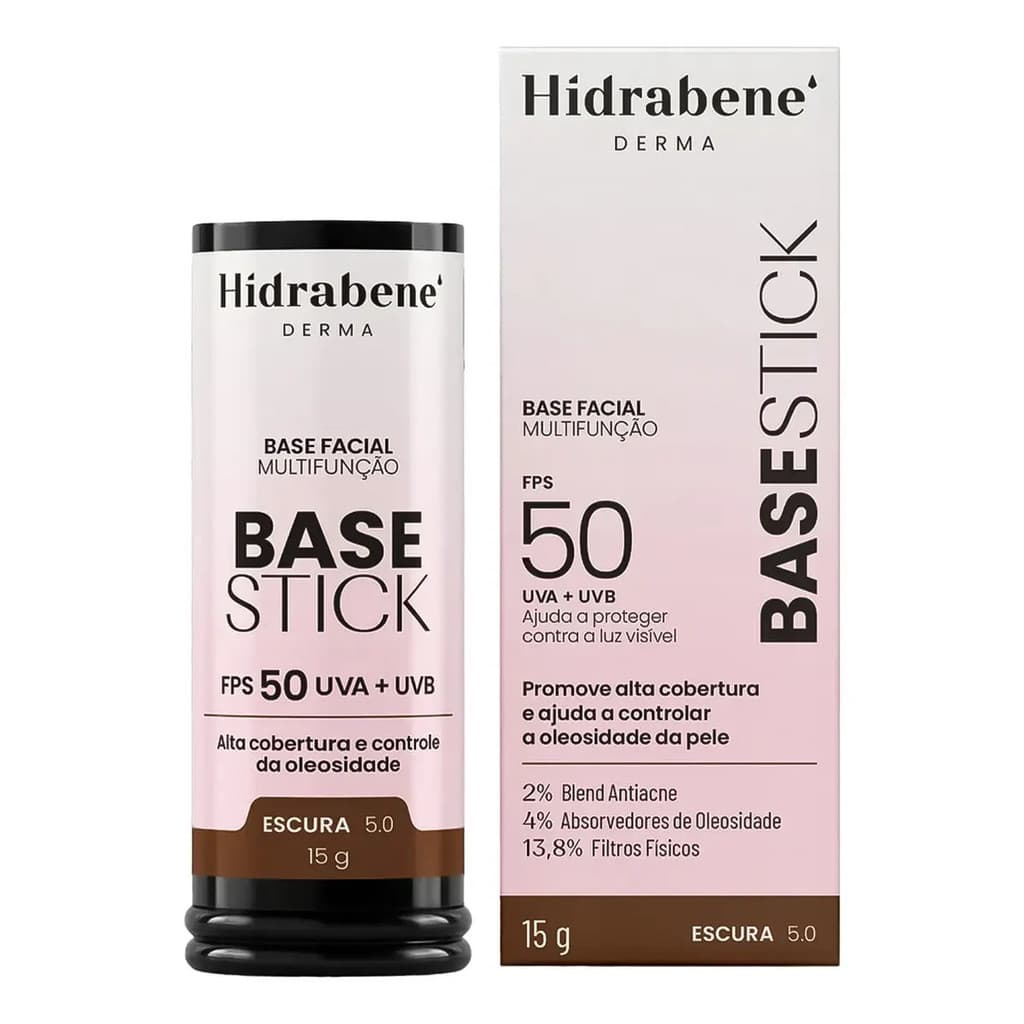 Derma Base Stick 50 Fps - Hidrabene Escura