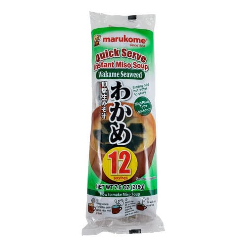 Sopa de Misso Missoshiru c/ Wakame 12un 216g - Marukome