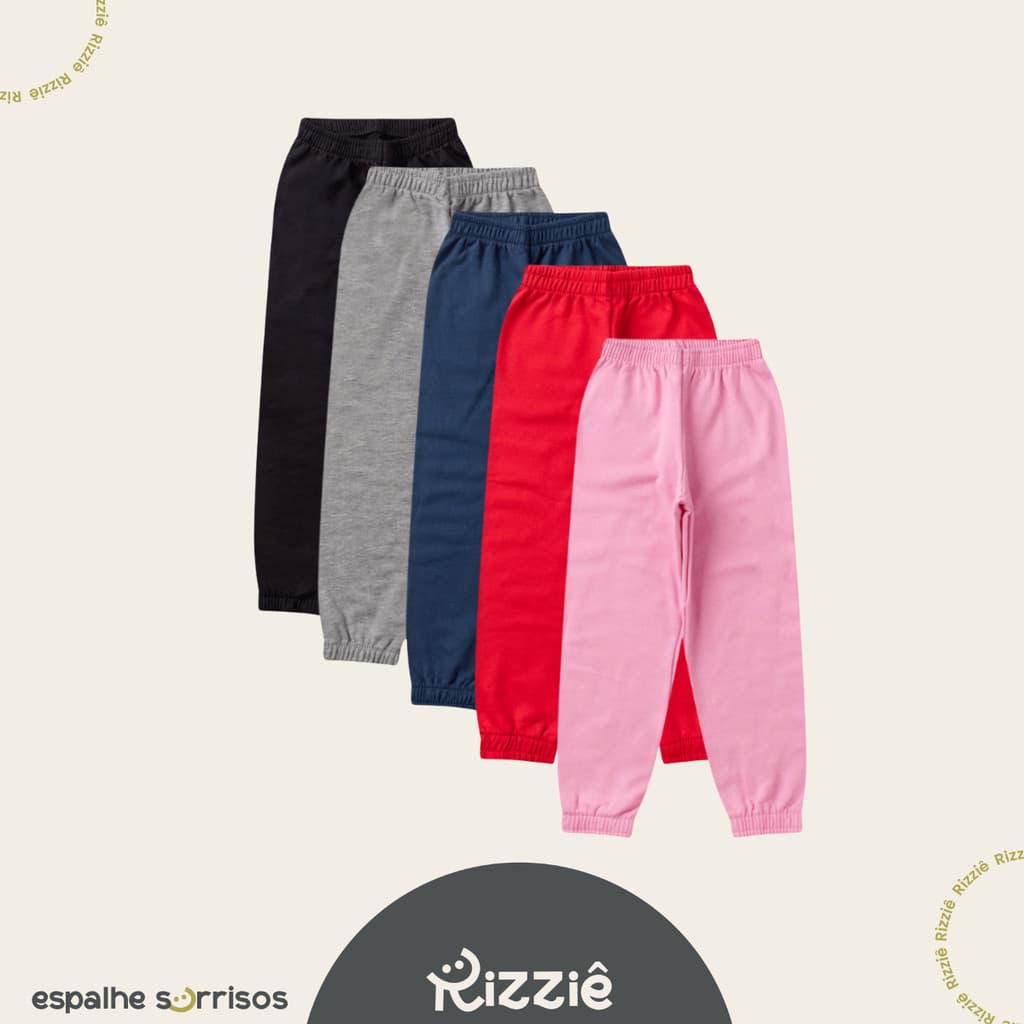 KIT 2 Calça de moletom Jogeer moletom infantil Barato