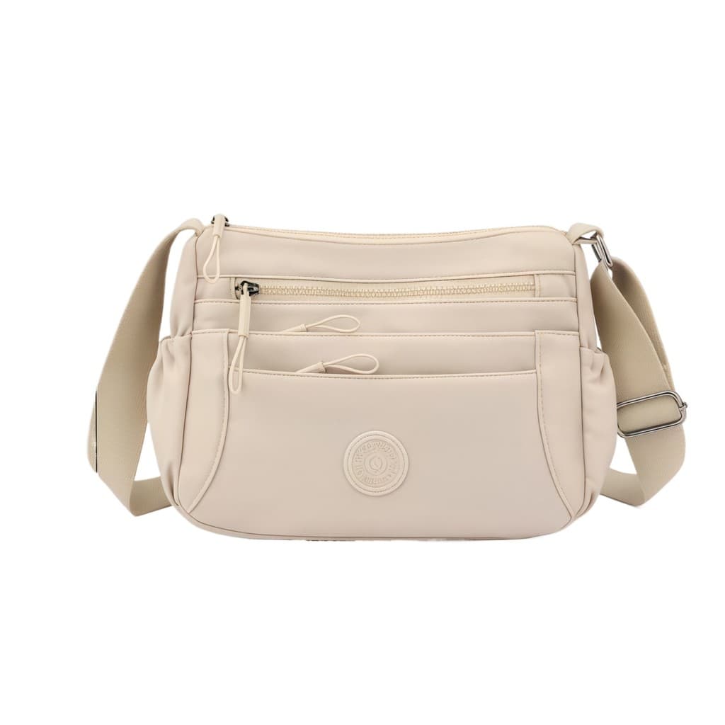 Bolsa Feminina Transversal De Ombro Impermeável Nylon 5 Compartimentos Multiuso Casual Passeio 735 MM