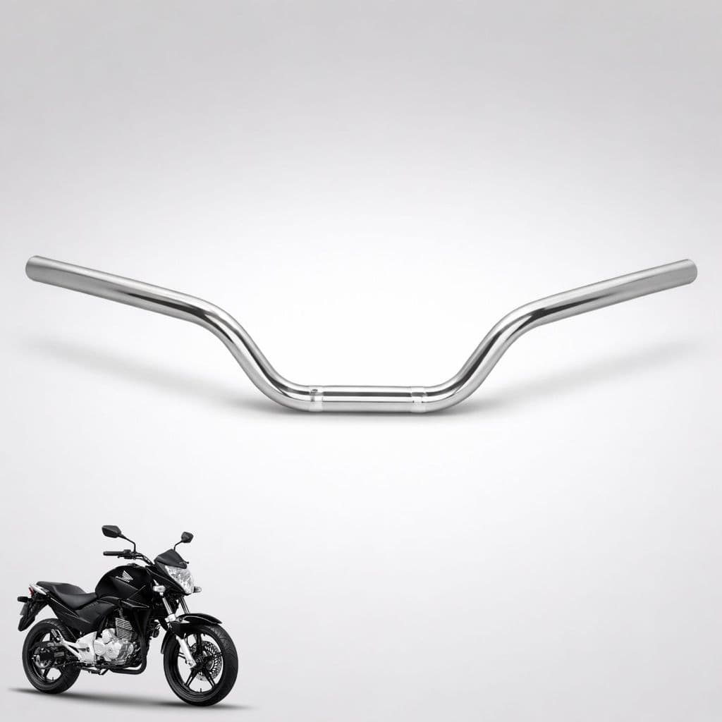 Guidão Moto Honda CB 300F 2009-2015 Cromado Chapam C/Peso