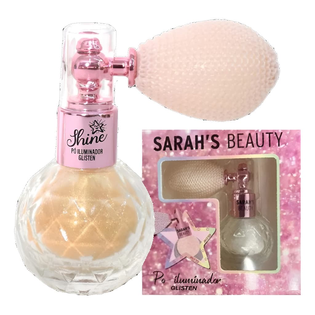 Iluminador Retro Com Borrifador  Cor 01 Ao 06 Sarah`s Beauty