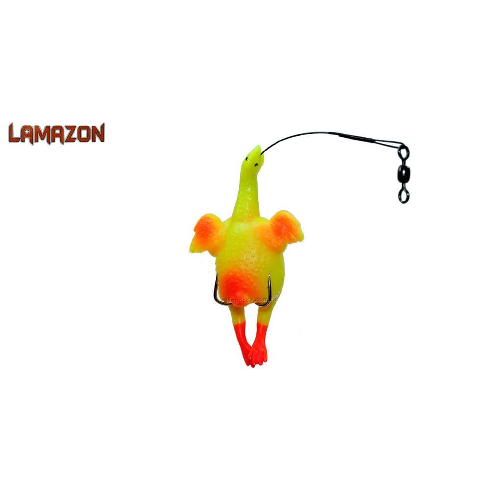 Isca artificial Lamazon Franguinho Cabo de Aço e Girador - 8cm 9g - Várias Cores
