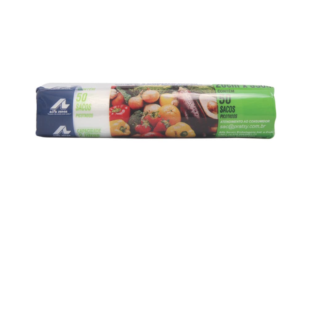 Saco Plástico para Freezer e Microondas 2 Litros 50 Peças Pratsy ( 45096 )