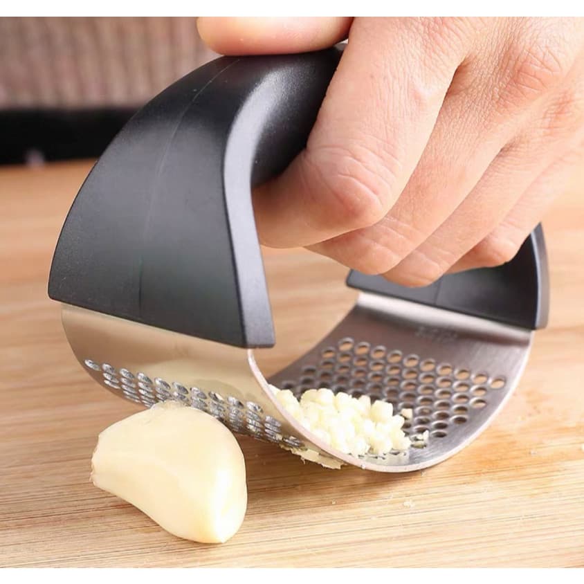 espremedor Amassador Triturador De Alho Inox Manual Cozinha-G GANA