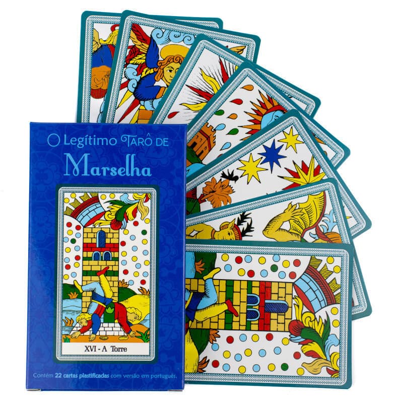 O Legítimo Tarô Marselha 22 Cartas Plastificadas Com Manual