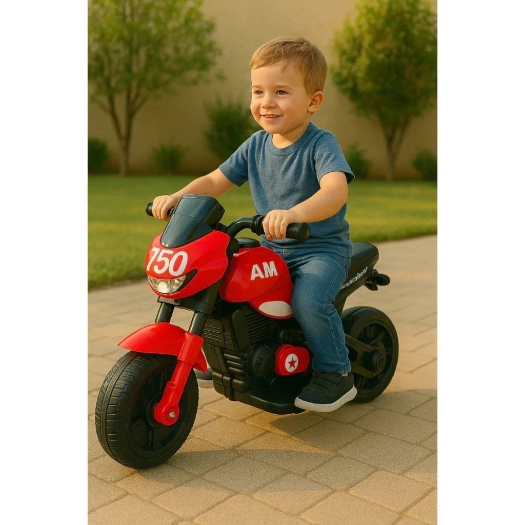 Mini Moto Elétrica Infantil Esportiva Carrinho Passeio Acelera Andador Veículo Presente Criança