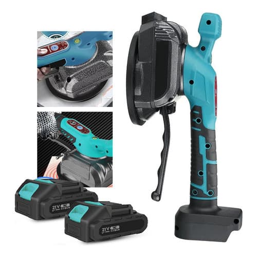 Maquina Assentar Ceramica Piso Ventosa Vibratória 2 Baterias 127/220v Azul