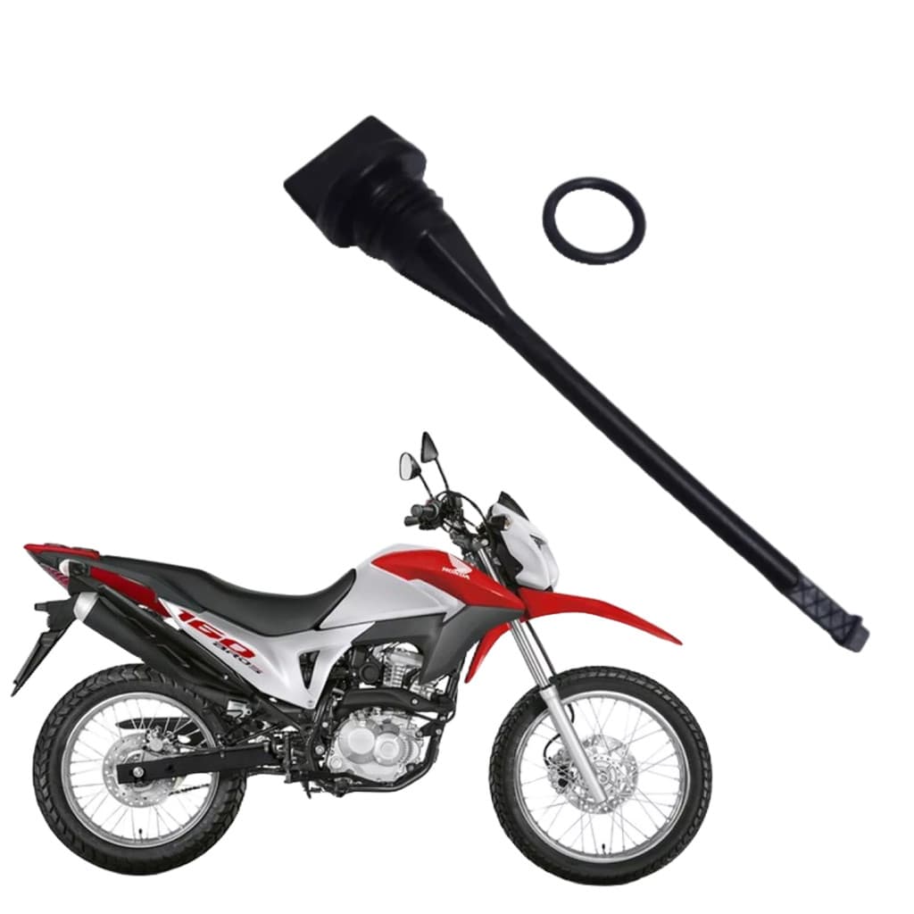 Vareta Medidor Nível de Óleo Honda TITAN 160 FAN 160 BROS 160 com anel de vedação