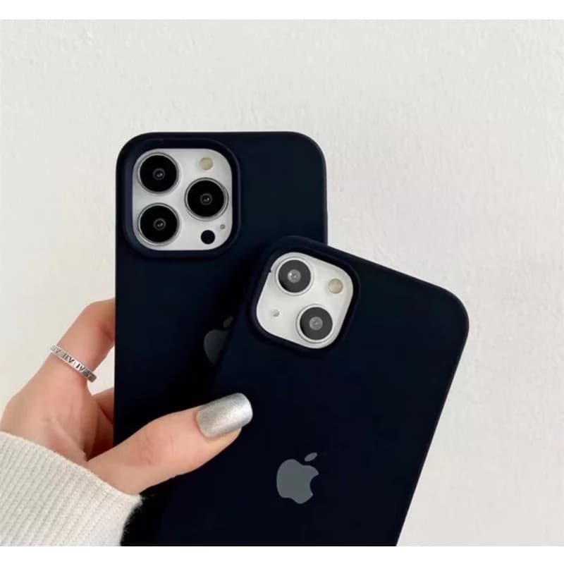 capinha capa silicone case aveludada proteção anti impacto para iphone 15 pro max