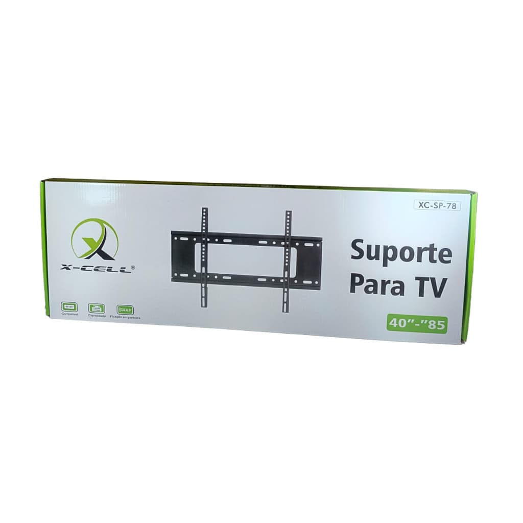 SUPORTE DE TRILHO PARA TV FIXO DE 40 A 85 POL. X-CELL - XC-SP-78
