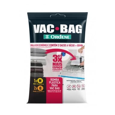 CONJ SACO P/ARMAZENAMENTO OR56200 A VACUO 1M+2G+BOMBA ORDENE