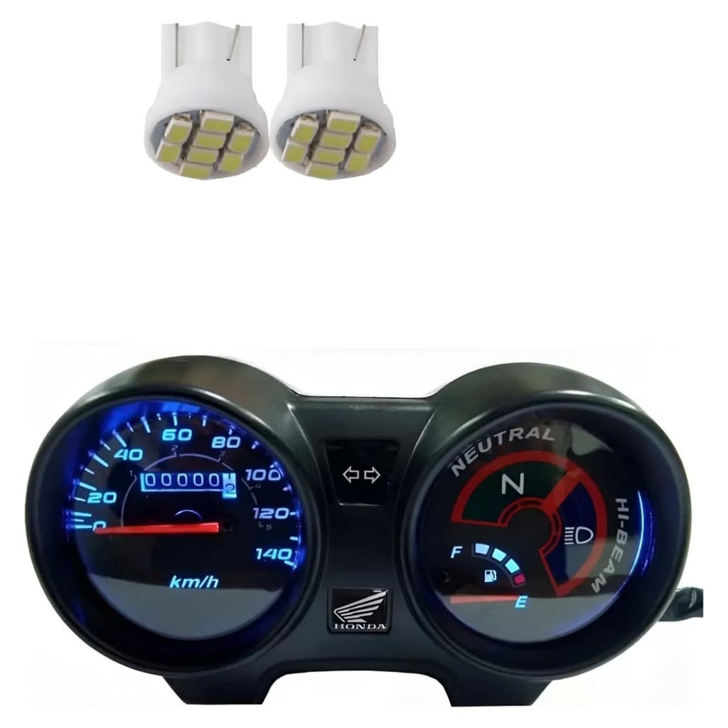 Par Led Moto Painel Cg Titan Fan Factor 125 150 160