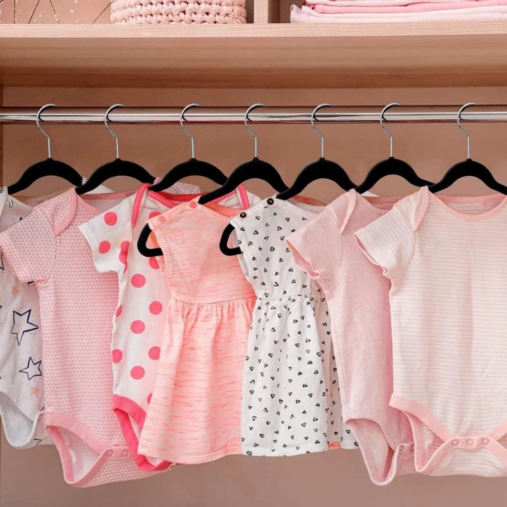 Kit Cabides Veludo Antideslizante Closet Suporte Guardar Organização Pendurar Roupas Camisas