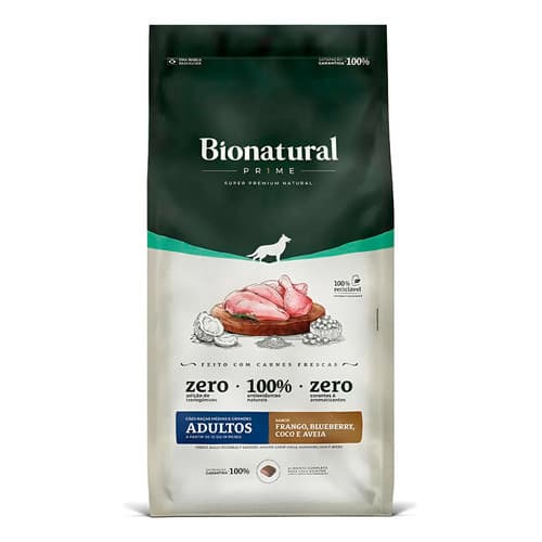 Ração Bionatural Cães Adultos Medio Grande Porte Frango 15kg
