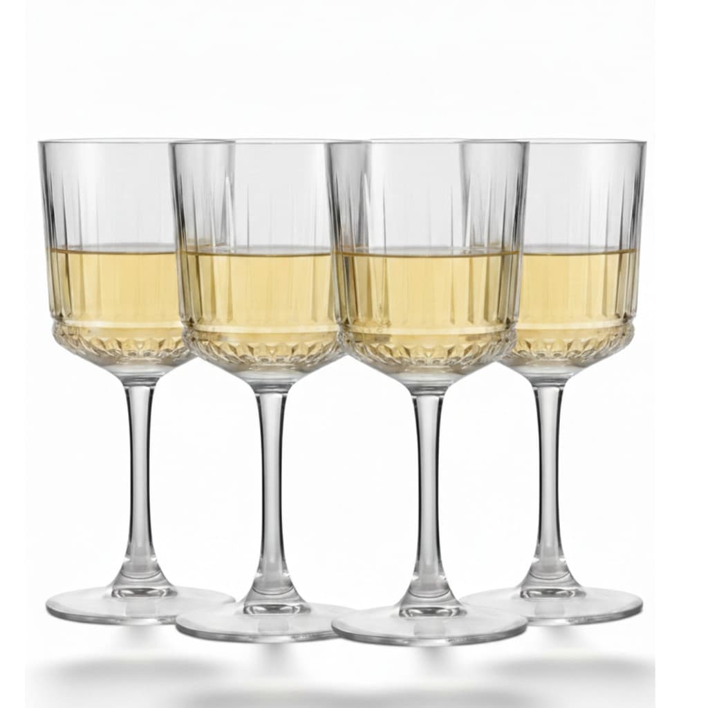 Taça Brisa de Vidro 320ml, 4pcs – Jogo de Traças de Vidro Ruvolo