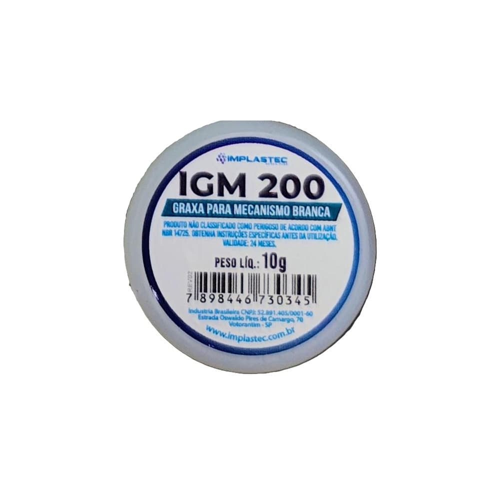Graxa Branca Mecânica IGM 200 Pote 10g - Alta Performance