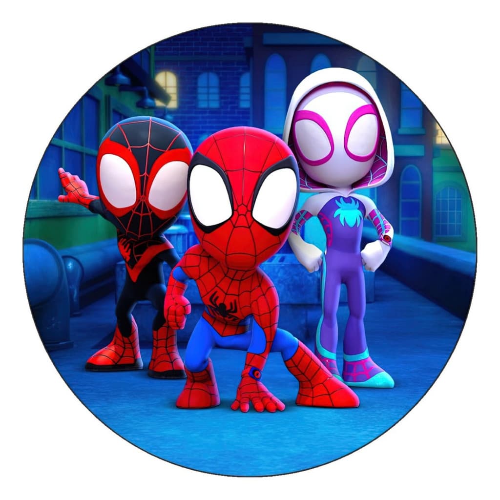 Redondo Mini Painel 50x50 Capas Veste Facil Il Homem Aranha Festa Veste Fácil