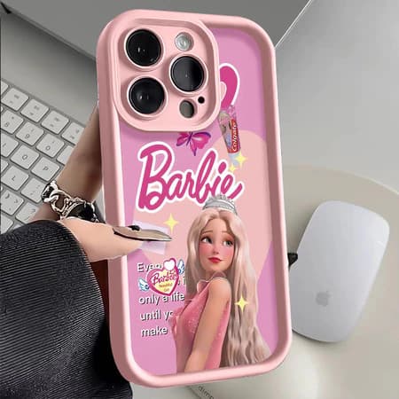 Capinha Capa Para Samsung A03 A04 A05 A12 A13 A15 A23 A32 A35 A50 A52 A71 A72 Silicone À Prova de Choque Barbie pattern