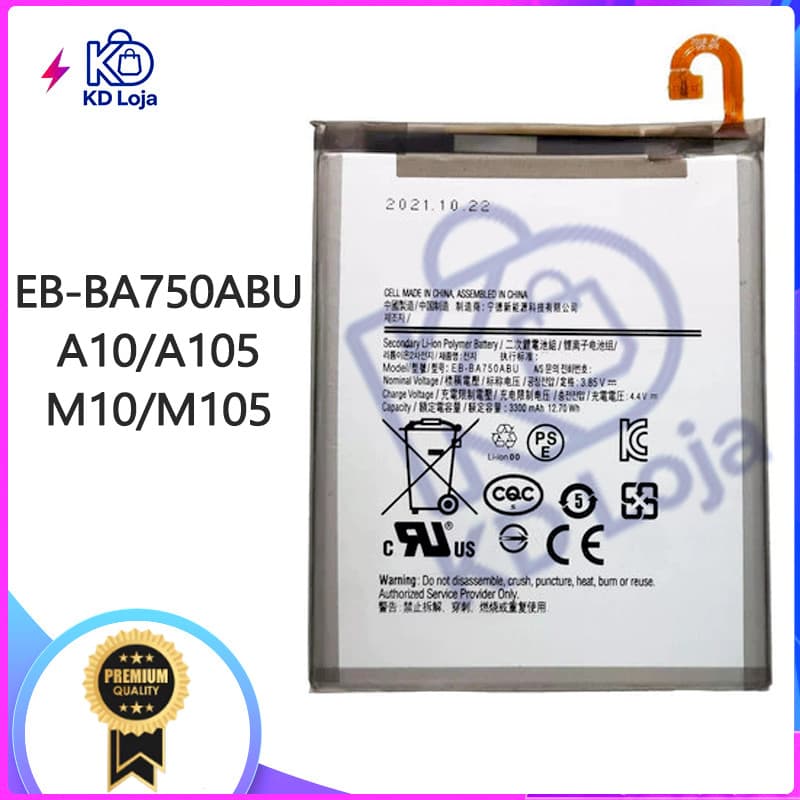 Bateria  Para Samsung A10 A105 M10 M105 A750 EB-BA750ABU + Garantia