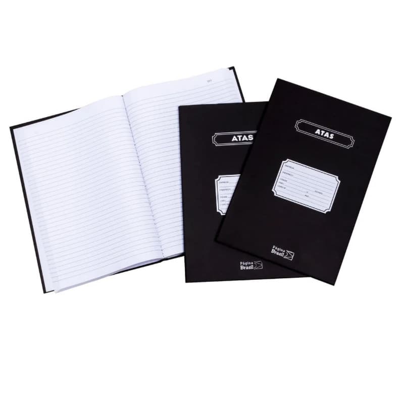 Kit Livro ATA Pautado CD Numerado 200 Folhas 75g/m² 305x210