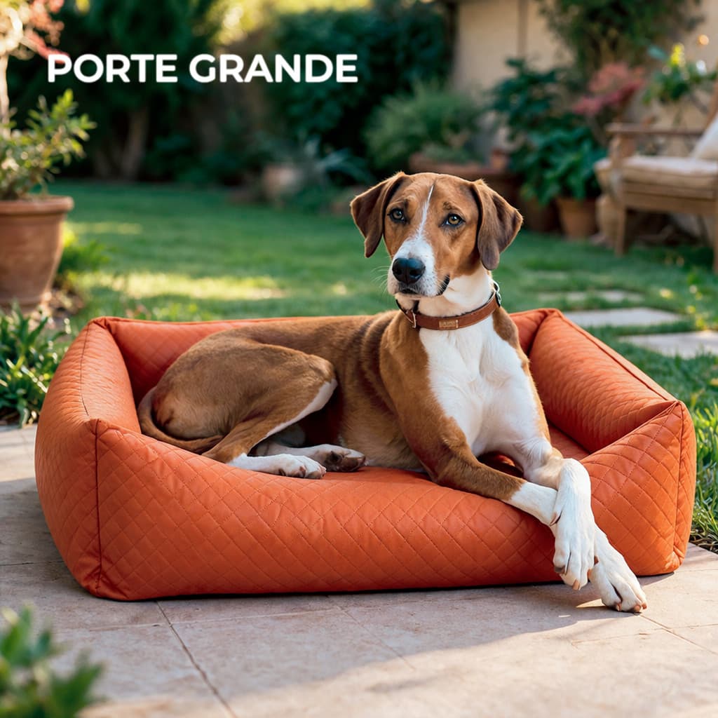 Cama Pet Couro Sintético Impermeável Gigante Courino Fácil Limpeza Tamanho G e GG Caminha Cachorro