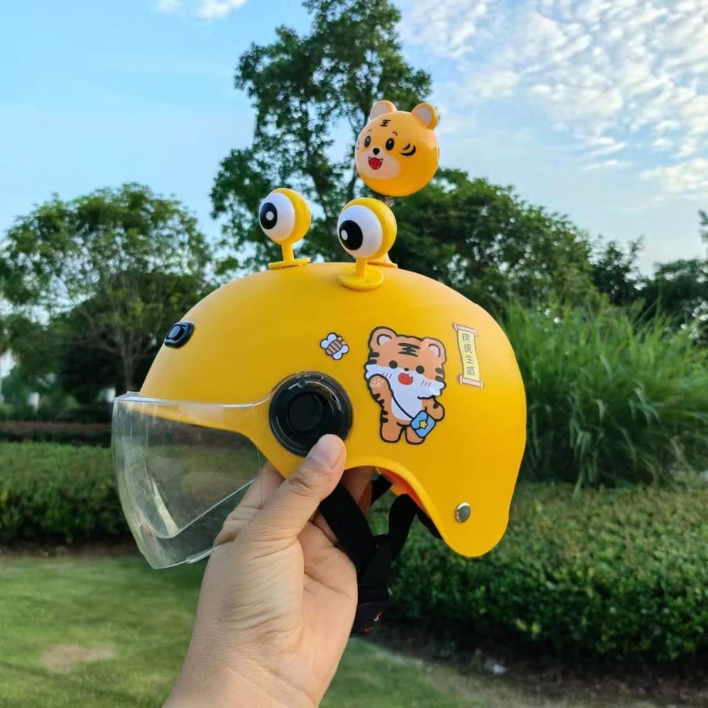 Capacete Cinza R9M7 para Crianças Meninos e Meninas Quatro Estações 20251009