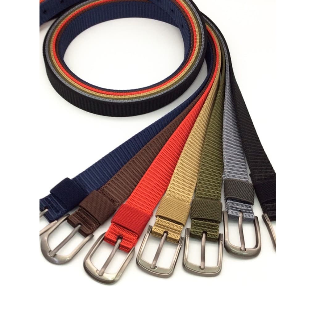 2.4cm de largura feminino lona pino fivela cinto poroso náilon tático cinto ao ar livre treinamento militar Denim All-Ma