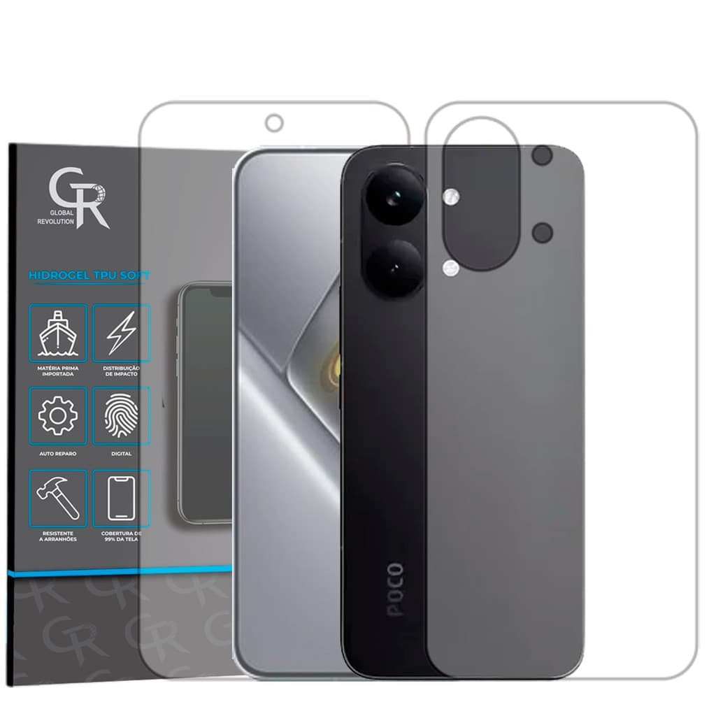 Película Hidrogel HD Frente Verso Para Poco X8 Pro Max
