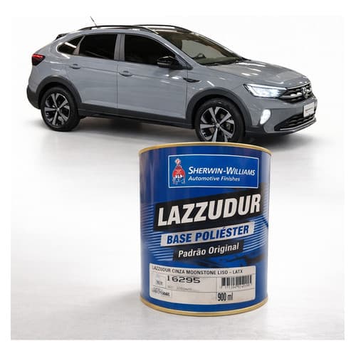 Tinta Automotiva Poliéster Cinza Moonstone Liso 900ml Vw 2019 - Lazzuril