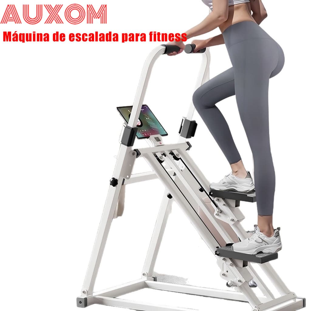 Simulador de Escada Dobrável Máquina de Caminhada e Escalada Aparelho Fitness 150kg Treino em Casa