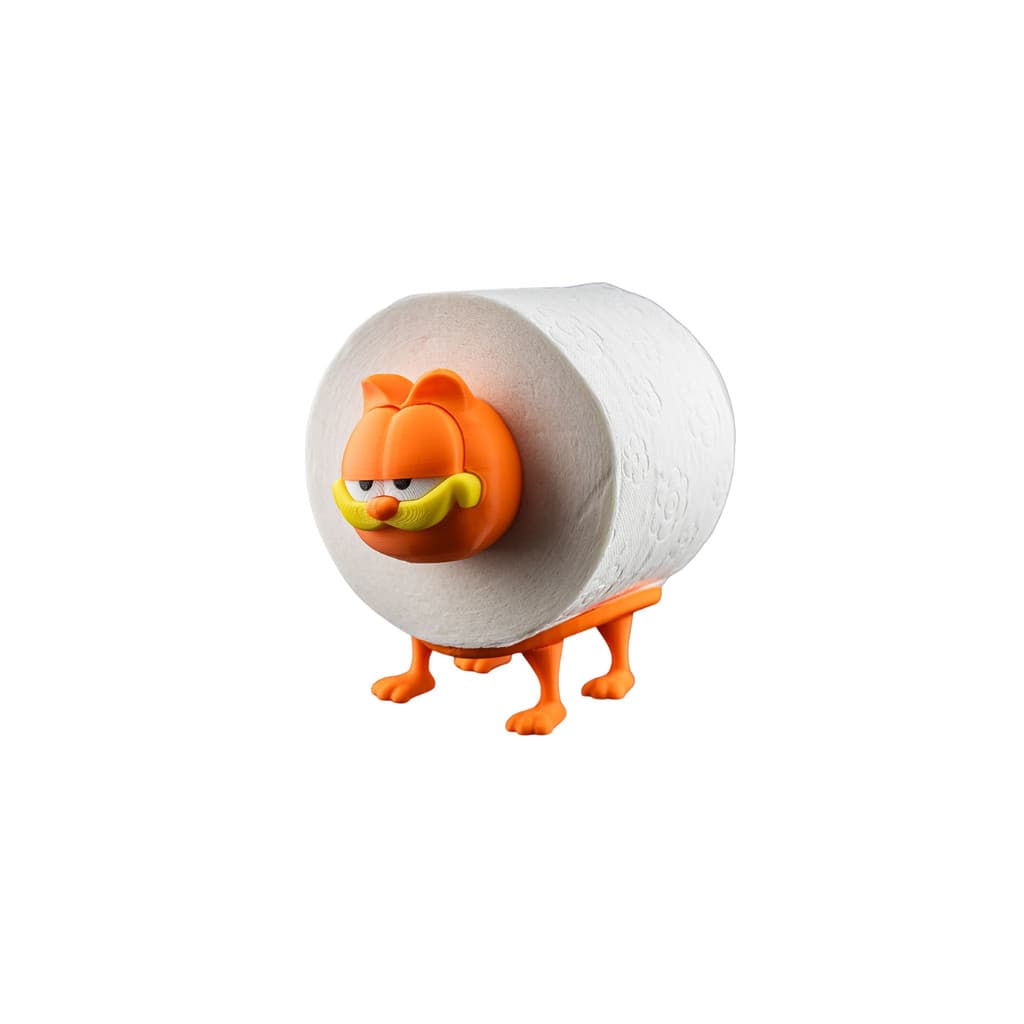 Suporte Porta Papel Higiênico Garfield Criativo Divertido 3D