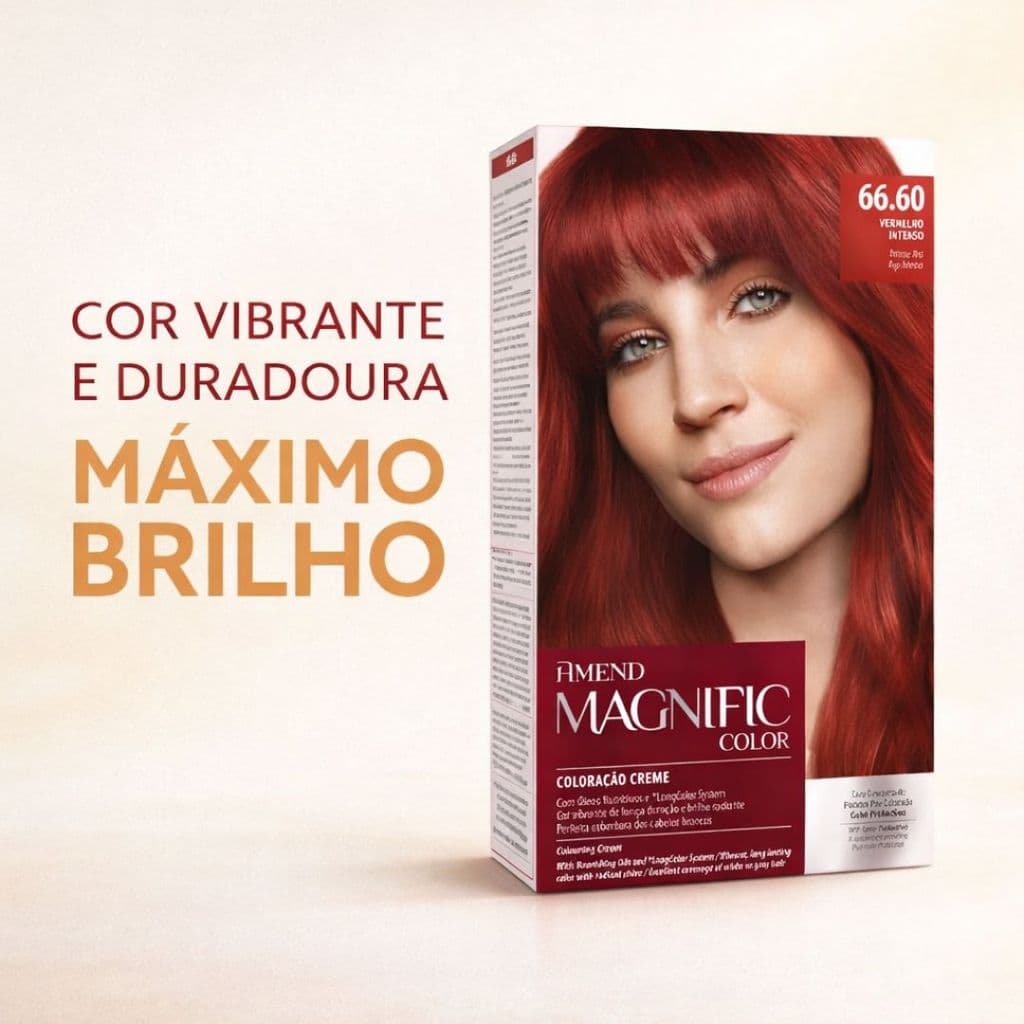 Coloração Magnific Amend Profissional Vermelho Intenso (66.60)