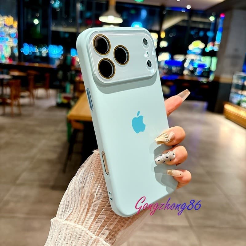 Capa Luxuosa De Proteção Contra Quedas De Silicone Líquido Para iPhone 17 Pro Max Air Traseira Anti-Sujeira