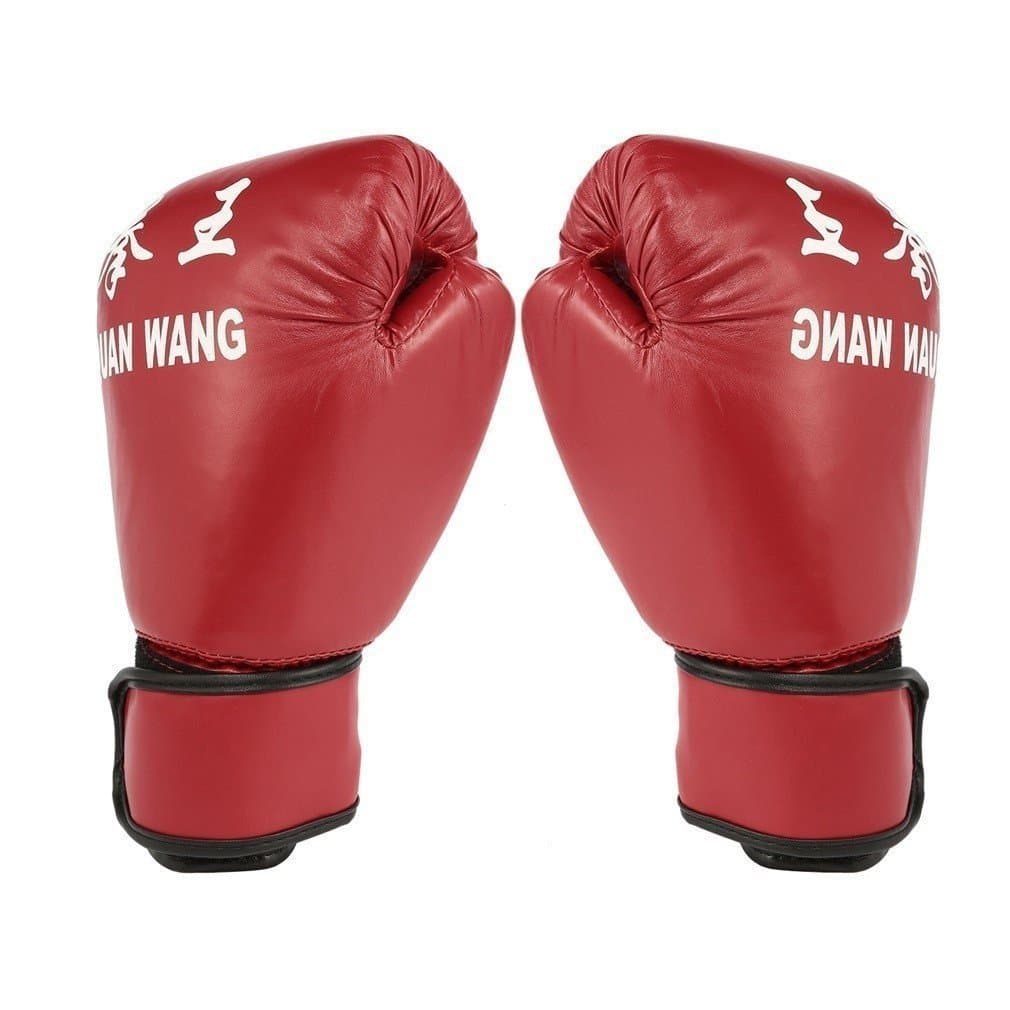 Muay Thai midi sandada vermelho Pu masculino e feminino luvas de boxe 1nfr