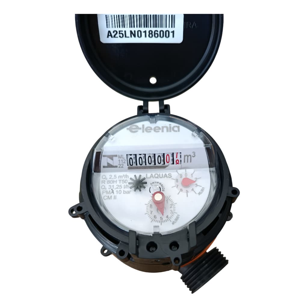 Relógio Agua Hidrômetro Cavalete Medidor 3/4 D20 Qn1,5 Preto