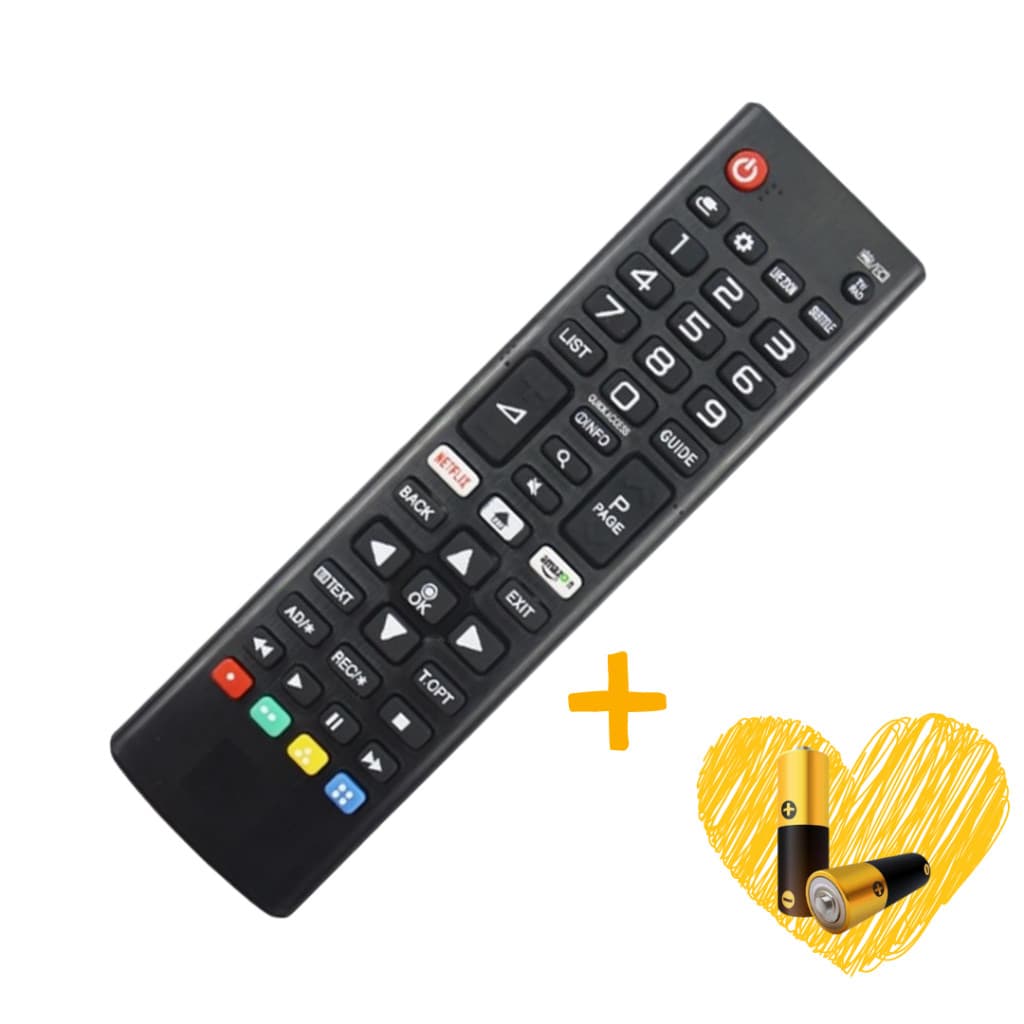 Controle Compatível com LG Todos os Modelos Netflix Amazon | Reposição | Compatível | Universal + Pilhas