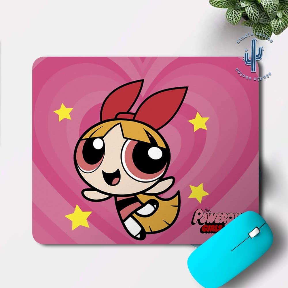 Mouse pad Emborrachado Meninas super poderosas - Docinho - Lindinha - Florzinha 22x18cm